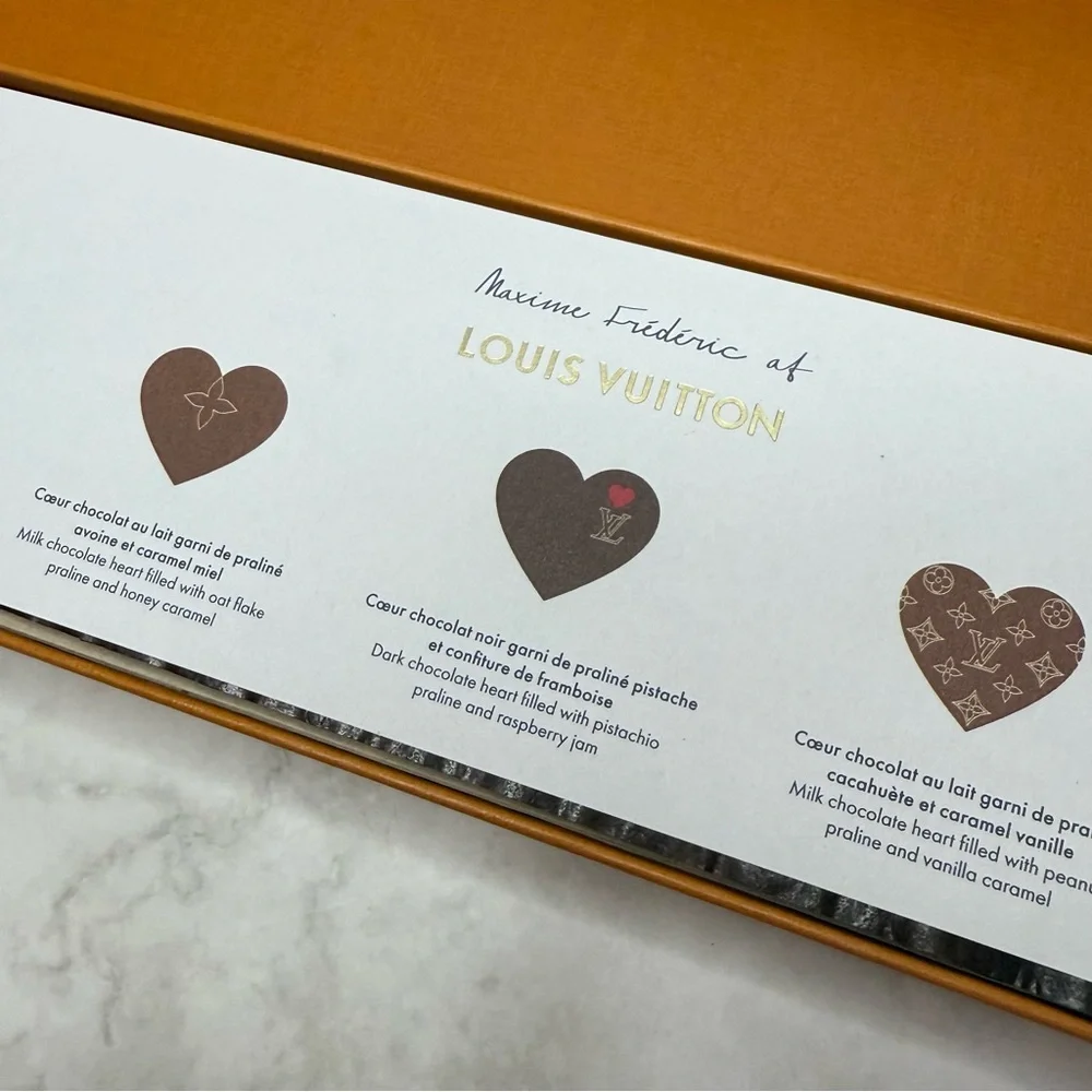 Authentic Louis Vuitton “Le Chocolat – Maxime Frédéric” Gift Box with Ribbon